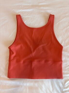 lululemon athletica Ribbed Crop Tank - Orange
